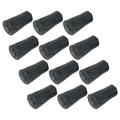 60 pcs Professional Trekking Pole Tip Protectors Non-slip Trekking Pole Foot Protectors (Black)