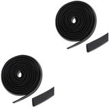 2pcs U Channels Door Seal Strip U-shape Weather Stripping Rubber Edges Trim Edges Guard