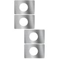 4 Pcs Door Lock Repair Board Knobs Deadbolts Striker Plates Filler Reinforcement Installation Kit