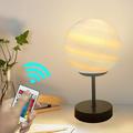 KKCXFJX Clearence!Glass Ball Planets Desk Lamp Dimmable Mood Night Light Astronomical Decoration USB Rechargeable Colorful Remote Control Planets Lamp 12 Cm