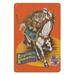 Ringling Bros and Barnum & Bailey Circus - Tiger On Horse - Vintage Circus Poster c.1966 - 8 x 12 inch Vintage Wood Art Sign