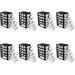 8pcs 5- Layer Storage Box Desktop Storage Drawer Units Multifunctional Sundries Storage Container for Home Office Black