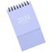 2024 Mini Simple English Desk Calendar Desktop Ornament Office Thick Paper Small