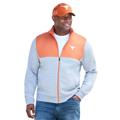 Men's Big & Tall NCAA Zip Front Fleece Jacket by NCAA in Texas (Size 3XL)