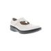 Women's Golda Mary Jane Flat by Propet in White Onyx (Size 6 M)