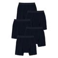 Men's Big & Tall 5-Pack Cycle boxer briefs by KingSize in Black (Size 7XL)