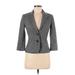 Banana Republic Factory Store Blazer Jacket: Gray Tweed Jackets & Outerwear - Women's Size 0