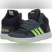 Adidas Shoes | Adidas Kids Hoops Mid 2.0 Infant/Toddler Basketball Sneaker | Color: Gray/Green | Size: 4bb