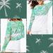 Lilly Pulitzer Tops | Lilly Pulitzer Nwt Finn Top Lilly Loves Palm Beach $74 Size Xxl Nwt | Color: Green/Pink | Size: Xxl