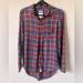 American Eagle Outfitters Tops | American Eagle Outfitters Plaid Flannel Shirt | Color: Blue/Red | Size: M