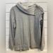 Michael Kors Tops | Michael Kors Gray Button Cowl Neck Sweatshirt Size Large | Color: Gray | Size: L