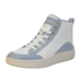 Michael Kors Shoes | Michael Kors Shea Mid High Top Two-Tone Faux Leather Sneaker Pale Blue $225 Nib | Color: Blue/White | Size: Various