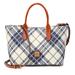 Dooney & Bourke Bags | Euc Dooney & Bourke Harding Brielle Top Handle Bag | Color: Blue/Cream | Size: Approx: 14.5"X9”X5”