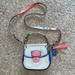 Coach Bags | Coach Legacy Willis Militi-Color Leather Small Cross Body Bag | Color: Blue/Cream | Size: Os