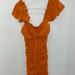 Zara Dresses | Orange Zara Dress Size M (New With Tags) | Color: Orange | Size: M