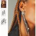 Free People Jewelry | Free People Hi Honey Black Silver Dangle Earrings | Color: Black/Silver | Size: Os