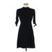 Theory Casual Dress - Sweater Dress: Black Dresses - Women's Size 2