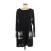 Acting Pro Casual Dress - Sweater Dress: Black Dresses - Women's Size Medium