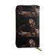 QmeNa Brown Labrador Retriever Leather Long Clutch Wallet with Zipper for Dating Travel Shopping Valentine's Day Gift