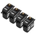 YEJMKJ 4Pack 486 oz-in Digital Servo High Torque Servo Motors with Metal Gear for R/C Model DIY Car Robot, Standard RC Servo with 25T Swing Arms for Boat Airplane Helicopter Control Angle 180°