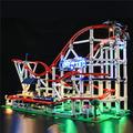 BloxBrix lighting kit add-on Compatible with Creator Expert Roller Coaster Without Brick set Design for bricks upgraded Make your LEGO-10261 creative
