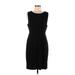 Mossimo Casual Dress - Sheath Scoop Neck Sleeveless: Black Print Dresses - Women's Size Medium