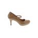 Steve Madden Heels: Mary Jane Stiletto Cocktail Party Tan Solid Shoes - Women's Size 7 - Round Toe