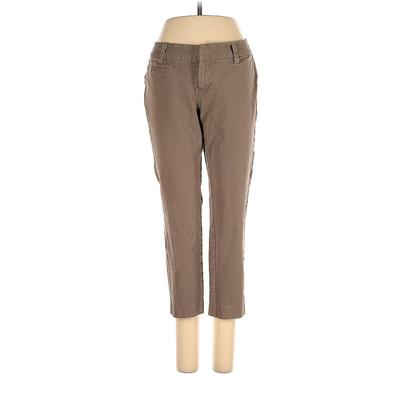 Eddie Bauer Khaki Pant: Brown Solid Bottoms - Women's Size 4