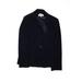Calvin Klein Blazer Jacket: Mid-Length Blue Print Jackets & Outerwear - Women's Size 10