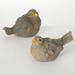 Clover Lane 6.25" Blushing Bird Figurine Set of 2, Resin Resin in Gray/Yellow | 6.25 H x 8.75 W x 5.5 D in | Wayfair PR2898