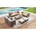 Latitude Run® Duponta 7 Piece Sectional Seating Group w/ Cushions Synthetic Wicker/All - Weather Wicker/Wicker/Rattan in Brown | Outdoor Furniture | Wayfair