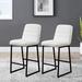 17 Stories Smanatha Stool Upholstered/Leather/Metal/Faux leather in Brown | 38.98 H x 16.93 W x 18.88 D in | Wayfair