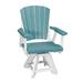 Rosecliff Heights Camilya Outdoor Dining Chair Plastic/Resin in Blue/White | 39 H x 20 W x 20 D in | Wayfair 32A068BE13644F2EBA5ABC8E24CC8BFE