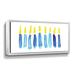 The Holiday Aisle® Abstract Hanukkah Lights On Canvas by Yass Naffas Designs Print Canvas in Blue | 6 H x 12 W x 2 D in | Wayfair
