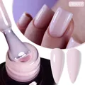 UR SUGAR 7ml rose nu Base en caoutchouc naturel Gel vernis à ongles Semi Permanent Chrome paillettes tremper la Construction UV Gel vernis