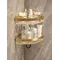 HOgold-Support de rangement triangulaire pour salle de bain, panier pour shampoing et gel douche, accessoires de salle de bain