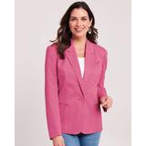 Blair Women's Lined Blazer - Pink - 14 - Misses