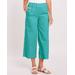 Blair Women's DenimLite Cropped Mid-Rise Flare Pants - Blue - 26W - Womens