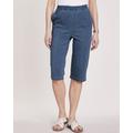 Blair Women's Knit Denim Pedal Pushers - Denim - PS - Petite