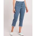 Blair Women's DenimEase™ Back Elastic Girlfriend Cropped Jeans - Denim - 16P - Petite