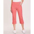 Blair Women's DenimEase Flat-Waist Capris - Pink - 20W - Womens