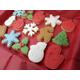 Merry Christmas Iced Biscuits Cakes Party Wrapped Postal Box Hand Home Baked Gift Present Glitter Cookies Xmas Letter Gingerbread Tree Mini