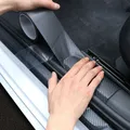 Nastro adesivo in vinile adesivo con rilascio d'aria in fibra di carbonio 3D nero Rotolo di protezione del bordo dell'auto Adesivo deflettore per porta antigraffio Nastro anticollisione