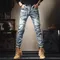 Nuova primavera autunno Denim Jeans pantaloni uomo 2000s vestiti stile coreano lucido moda Cargo