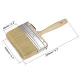 Staining Paint Brush for Walls 4.7" Width 1.2" Double Thick Bristle - Yellow - 4.7" x 1.2"