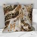 Designart "Black And Gold Glam Marble Pattern I" Marble Printed Throw Pillow