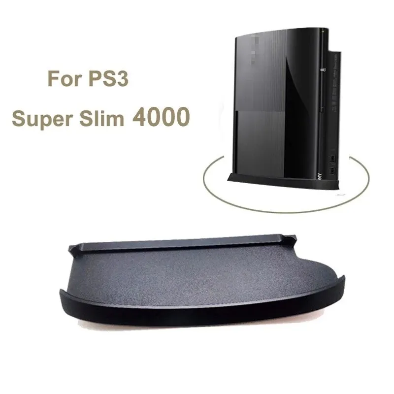 Für PS3 Slim 4000 Skid Proof Konsole Vertikale Ständer Für Sony Playstation Super Slim 4000 Konsole Spiel Ständer Halter Kunststoff Basis