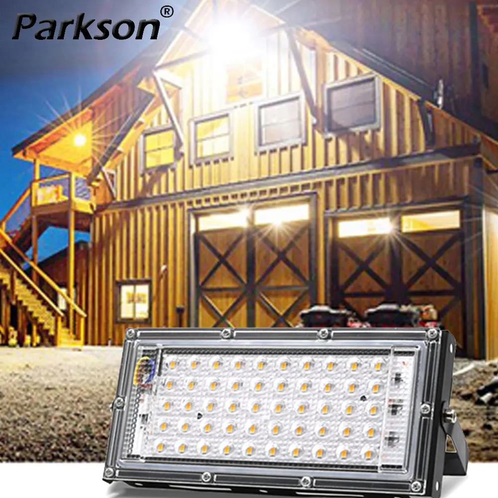 2 stücke 50w LED Flutlicht AC 220V 240V Projektor IP65 wasserdicht Flutlicht Scheinwerfer LED Straßen laterne Außen beleuchtung Beleuchtung