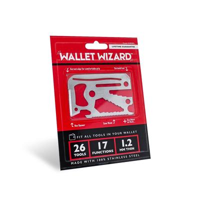 Wallet Wizard 26 Tools With 17 Functions Credit Card Sized Multitool