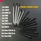 1 stücke schwarzer Plastiks tift Touchscreen Metall Teleskops tift für 2ds 3ds neu 2ds ll xl neu 3ds xl ll für ndsl ndsi nds wii